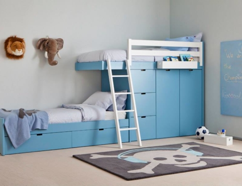 Trouvez facilement un lit superposé bleu pour chambre d’enfant chez Anders