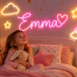 chambre enchantée d’emma aux néons