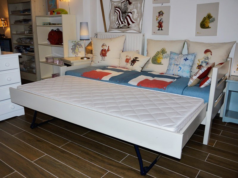Tiroir-lit gigogne (qui remonte sur pieds) fermé sur les 3 côtés - uniquement pour lit en 200 cm