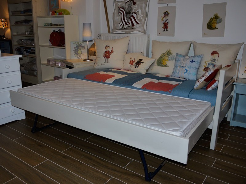 Tiroir-lit gigogne (qui remonte sur pieds) fermé sur les 3 côtés - uniquement pour lit en 200 cm