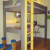 Lit mezzanine City hauteur 172 cm
