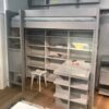 Lit mezzanine City hauteur 172 cm