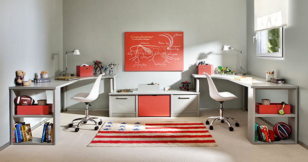 3B- Installation bureau double sur mesure